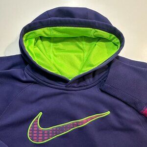 Nike Therma-FIT Dark Purple Pullover Hoodie Sweatshirt Size XL